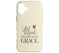 Guidati da Dio rafforzati dalla grazia Custodia per iPhone 16 Plus
