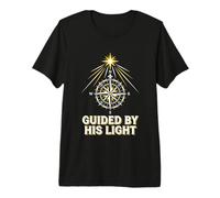Guidati dalla Sua Luce Fede Cristiana Maglietta Premium