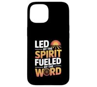 Guidati dallo Spirito Alimentato dalla Parola Audace verità cristiana Custodia per iPhone 15
