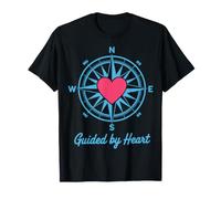 Guidato dal Design della Bussola a Cuore - Love Navigation Maglietta