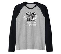 Guidato dall'onore. Il codice del guerriero. Maglia con Maniche Raglan