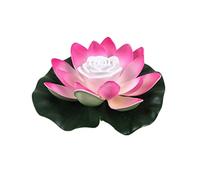 GUIDATO Flower Light Buddhism Benedizione Wishing Lamp Lampada fontana galleggiante Pond Giardino piscina notte lampada da giardino Paesaggio decorazione(RGB)