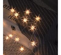 GUIDATO Luci Fata, 3D Star Fairy Lights, 2 0LED. Stars Fairy Light Battery Operations for Interni ed Esterni Christmas Fairy Light Window Decoration Feay Lights (Color : 20led/Durchmesser 7cm)