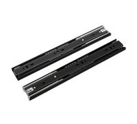 Guide a cuscinetti a sfere laterali a estensione c 2 guide for cassetti in metallo con tampone larghezza binario 8-20 pollici 45 mm scorrevoli a tre sezioni silenziose accessori mobili(10inch(250MM))