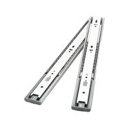 Guide a cuscinetti a sfere laterali a estensione c Guide Cassetti Tre Sezioni For Carichi Pesanti, A Estensione Totale, Con Chiusura Ammortizzata(350mm-14inch)
