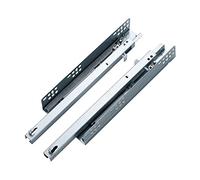 Guide a rullo nascoste per cassetti, 40 cm, set completo di 8 paia per un funzionamento fluido e silenzioso dei cassetti (400 mm)