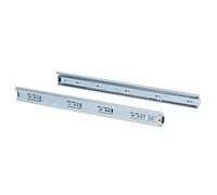 Emuca 3007505 Guide/Binari con Cuscinetti a Sfere ad Estrazione Totale per Cassetto, 45 x 500 mm, Zincato, 500mm