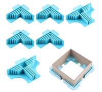 Guide Angolari - Strumento Di Supporto Angolare Da 6,2x6,2 Cm, Morsetti Angolari Da 90 Gradi, Guide Stabili Da 6 Pezzi Con Fessure Regolabili | Strumento Di Bloccaggio Ad Angolo Retto Per Il Posiziona