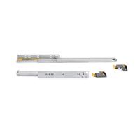 Guide Cassetto con Estrazione Soft 440 mm in Acciaio Emuca Bianco