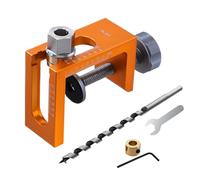 Guide De Forage À Charnière De Bois De Bois De 10 Mm,Cabinet Cabinet Hinge Jig | Matériel De Coup De Poing Du Trou De Rebondeur Dissimulé En Métal Pour Placards, Armoires, Cuisine, Chambre À Coucher