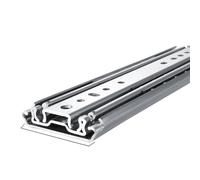 Guide di scorrimento for cassetti for carichi pesanti, larghezza 76 mm Cuscinetti a tre sfere Binario di guida for armadietto da 220 kg Binario di scorrimento da 8-24 pollici senza blocco(10 Inch)