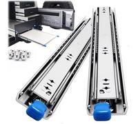 Guide di scorrimento per cassetti industriali resistenti, 250-1450 mm, con serratura, capacità di carico 120 kg, 2 paia (4 pezzi) - robusti piedini per cassetti per la massima durata