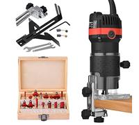 Guide diritte Tagliabordi in laminato elettrico Router for legno che intaglia macchina Carpenteria Utensili elettrici for la lavorazione del legno for intaglio di processo Punte per fresa in carburo d