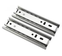 Guide for cassetti ad estrazione totale in acciaio laminato a freddo | Cuscinetti a sfera argento da 5 pollici ad estensione completa, 2 pezzi, for armadio e cassetti for tastiera