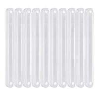 Guide for cassetti con binario di scorrimento da 10 pezzi 180/235/298 mm for sostituzione in plastica dei per Cassetto(White,298mm)