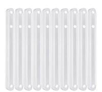 Guide for cassetti con binario di scorrimento da 10 pezzi 180/235/298 mm for sostituzione in plastica dei per Cassetto(White,235mm)