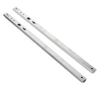 Guide for cassetti con cuscinetti a sfera in acciaio laminato a freddo | Argento 8-16 pollici: cucina, bagno, camera da letto, ufficio, cassetti(11inches (278mm))