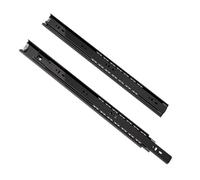 Guide for cassetti in acciaio inossidabile laminato a freddo | Nero Argento 25-55 Cm for Vari Cassetti Domestici(B,30 cm)