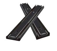 Guide for cassetti in acciaio laminato a freddo da 2 pezzi 10-20 pollici - Binario scorrevole for mobili hardware a tre sezioni for cassetto chiuso Per Cassetti(14-inch)