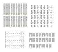 Guide for cassetti in acciaio laminato a freddo, montaggio laterale | Cassetto for armadio da cucina argento da 12 14 16 pollici: montaggio laterale da 10 paia(14 Inch)