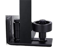 Guide for porte scorrevoli 8 in 1, guida for pavimento for porta da fienile, rullo di supporto for rullo inferiore regolabile, design a filo, ferramenta for porte