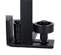 Guide for porte scorrevoli 8 in 1, guida for pavimento for porta da fienile, rullo di supporto for rullo inferiore regolabile, design a filo, ferramenta for porte