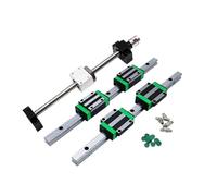 Guide lineari, guide di scorrimento a movimento li 4 Blocchi Scorrevoli HGW20CC + 2 Guide Lineari HGR20 + 1 Kit Vite A Sfere SFU1605(350mm)