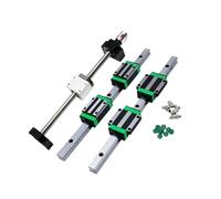 Guide lineari, guide di scorrimento a movimento li Guida Lineare 2 Pezzi HGR20 + 1 Kit Vite A Sfere SFU1610 + 4 Blocchi Scorrevoli HGW20CC(900mm)