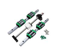 Guide lineari, guide di scorrimento a movimento li Kit Vite A Sfere 1 SFU2005 + 4 Blocchi Scorrevoli HGH20CA + 2 Guide Lineari HGR20 300-1000 Mm(700mm)