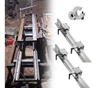 Guide Lineari Kit Guide Lineari Extra Lunghe, Guide Lineari Vite A Sfere Precisione E Blocchi Cuscinetti Scorrevoli Tipo Quadrato Maniglia Bloccaggio(SBR35,Length 500mm)