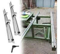 Guide Lineari System Binari Scorrevoli Impieghi Gravosi, Kit CNC Extra Lunghi Blocco Cuscinetti Scorrevoli Tipo Quadrato, Binario Lineare Vite Sfere Tagliabile(SBR25,Length 900mm)