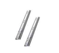 Guide morbide nascoste per cassetti, estensione completa, per cassetti, montaggio inferiore, con cuscinetto a sfera, carico 117,9 kg, 2 pezzi, diverse dimensioni (smorzamento, 60 cm)