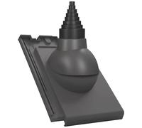 Guide per antenna per Creaton - Simpla per passaggio del tetto (Ral 7024 - Grafite)