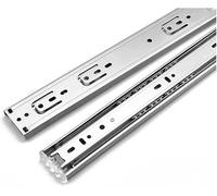 guide per cassetti, 1 paio di guide for cassetti in acciaio inossidabile da 10 "-22" con chiusura ammortizzata, binario scorrevole a tre sezioni, for armadio(Normal Type,20 inch 500mm)