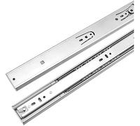 guide per cassetti, 1 paio di guide for cassetti in acciaio inossidabile da 10 "-22" con chiusura ammortizzata, binario scorrevole a tre sezioni, for armadio(Buffer Type,14 inch 350mm)