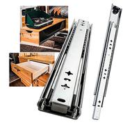 Guide per cassetti 1 Paio Guide telescopiche per carichi Pesanti 10 Pollici 60 Pollici, Guide per cassetti per carichi Pesanti ad Estensione Completa, per Veicoli da Campeggio, scaffali, cassetti per