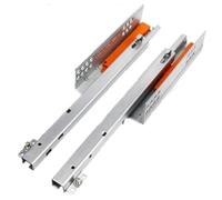 Guide Per Cassetti 2 Pezzi/1 Paio, Pressione Di Rimbalzo, Spingere for Aprire Sotto Il Supporto for Mobili, Cucina, Bagno, Cassetto, Guida Scorrimento(16inches 400mm)