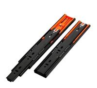 guide per cassetti 2 pezzi in metallo buffer guide for cassetti larghezza pista 12-20 pollici 45mm mute guida a tre sezioni scorrevole raccordi hardware for mobili(20cm)