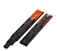 guide per cassetti 2 pezzi in metallo buffer guide for cassetti larghezza pista 12-20 pollici 45mm mute guida a tre sezioni scorrevole raccordi hardware for mobili(25cm)