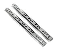 Guide Per Cassetti 2x Guide for cassetti inferiori Cassetto di chiusura argento fisse for mobili con cuscinetti a sfera in acciaio(10 inch)