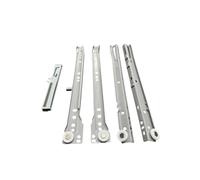 Guide per Cassetti a Rotella Grigie | Binari Scorrevoli Soft Close | Chiusura Ammortizzata | Diverse Misure | inferramenta (55 cm)