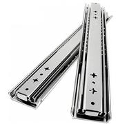 Guide Per Cassetti Ad Estrazione Totale 53 Mm Montaggio Laterale In Acciaio Laminato A Freddo 3 Pieghe Guida A Cuscinetto A Sfera 1 Paio Guide Per Cassetti Carichi Pesanti(650mm)