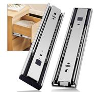 Guide per cassetti completamente estraibili, 2 pezzi, Soft Close Drawer Slides per mobili da cucina, guide estraibili, cassetti in legno, facile da montare, 45 kg, 1 coppia (chiusura morbida, 1 coppia