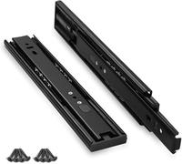Guide per cassetti, completamente estraibili, capacità di carico 35 kg/coppia, robuste guide estraibili per cassetti, sistema binario, chiusura automatica, guide telescopiche, guide per cassetti (2
