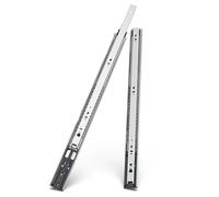 Guide per cassetti con chiusura ammortizzata sotto 1 coppia di guide for cassetti da 12/14/16 pollici, larghezza 40, a sfera ultra-strette a due sezioni, for in acciaio, for scivoli a vie(14 Inches)