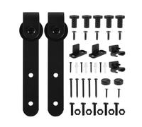 Guide per cassetti con cuscinetti a sfera per impi Kit binario scorrevole for porta del fienile in acciaio al carbonio, pannello superiore, di sospensione, ruota silenziosa e liscia