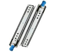 Guide per cassetti, Coppia di guide for cassetti con serratura, for a 3 pieghe, estensione completa(350mm)