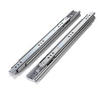 Guide per cassetti cucina con chiusura ammortizzata 300 500 800 mm, 1 paio di guide per cassetti con cuscinetti a sfera in metallo per carichi pesanti, 3 sezioni guida telescopica ad estensione totale