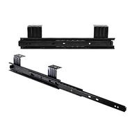 Guide per cassetti da mobile, Guide for vassoio for tastiera con cuscinetti a sfera, confezione da 2, 10 pollici/12 pollici, nere, capacità 40 kg, estensione tripla(290mm/12inch)