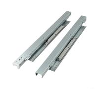 Guide per cassetti da pavimento progettate come guide a pavimento con funzione di chiusura silenziosa e estensione completa in tre pezzi, realizzate in acciaio resistente (450 mm)